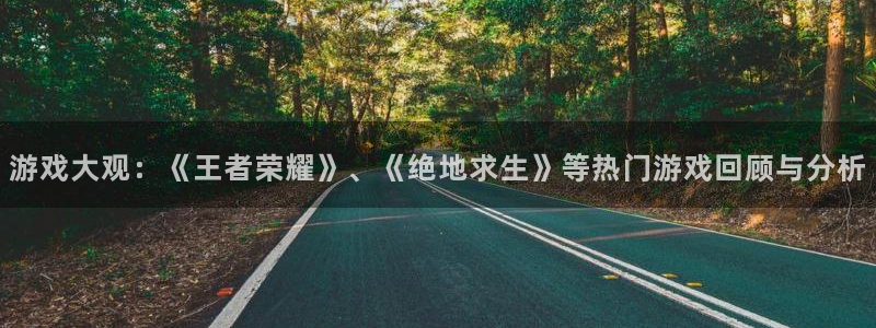 鼎点娱乐2首页登录：游戏大观：《王者荣耀》、《绝地求生》等热